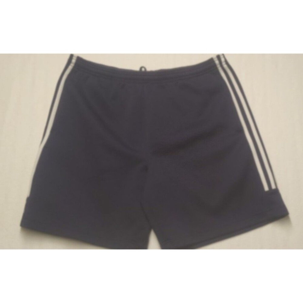Adidas Men's 3 Stripe Shorts Navy Blue Size Medium EUC
